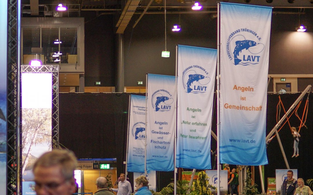 „Reiten – Jagen – Fischen“ vom 15. bis 17. März 2024 in den Erfurter Messehallen – der Landesanglerverband Thüringen e.V. präsentieret sich in Halle 1